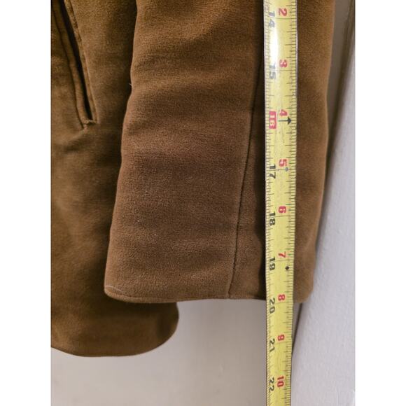 Vtg 70s penny Lane Suede Faux Sherling Collared Jacket Betty Rose Daisy Jones - Picture 5 of 12